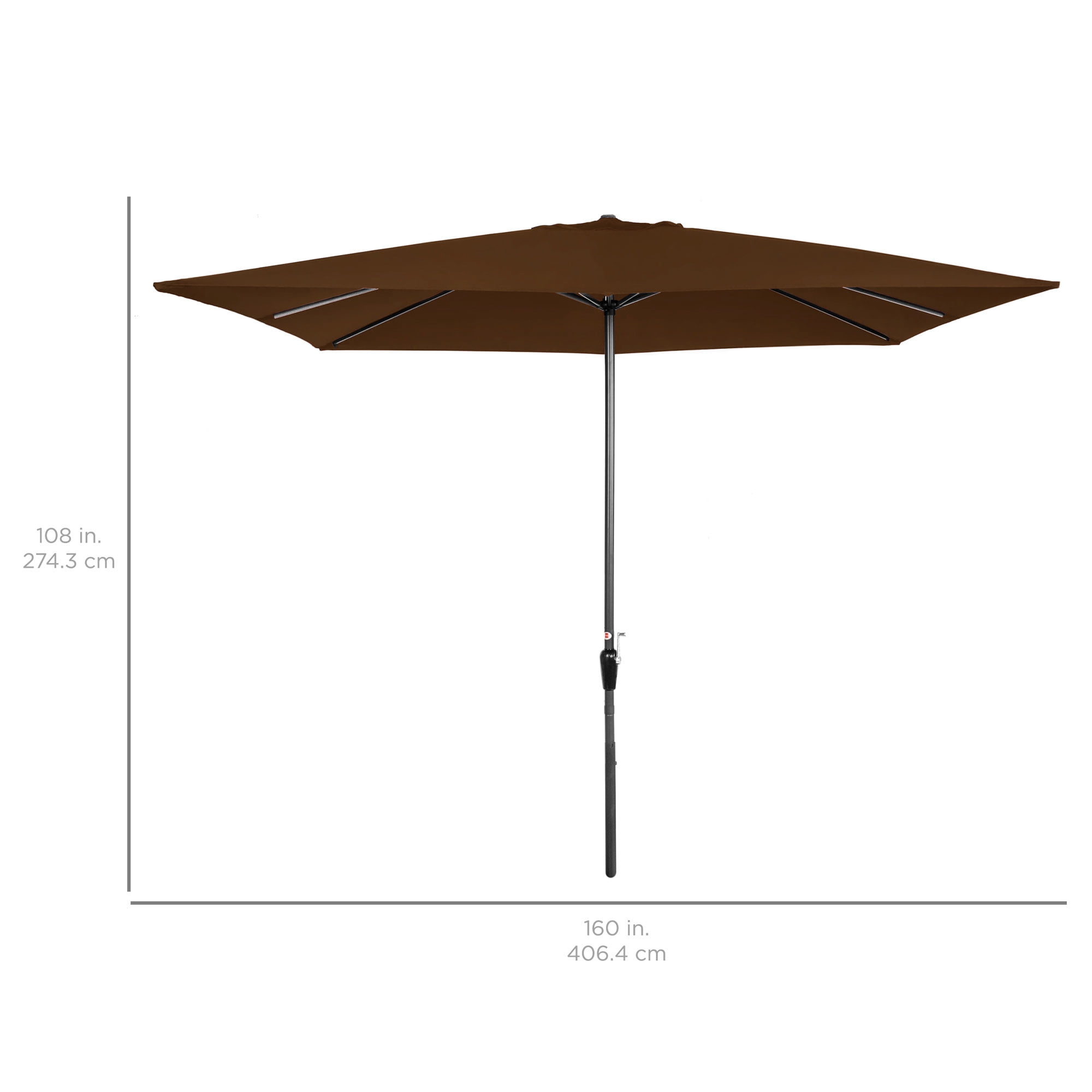 8 x 11 ft rectangular patio umbrella Replacement Canopy Rib Sage Green For your large oval and rectangular tables California Umbrella 8 X 11