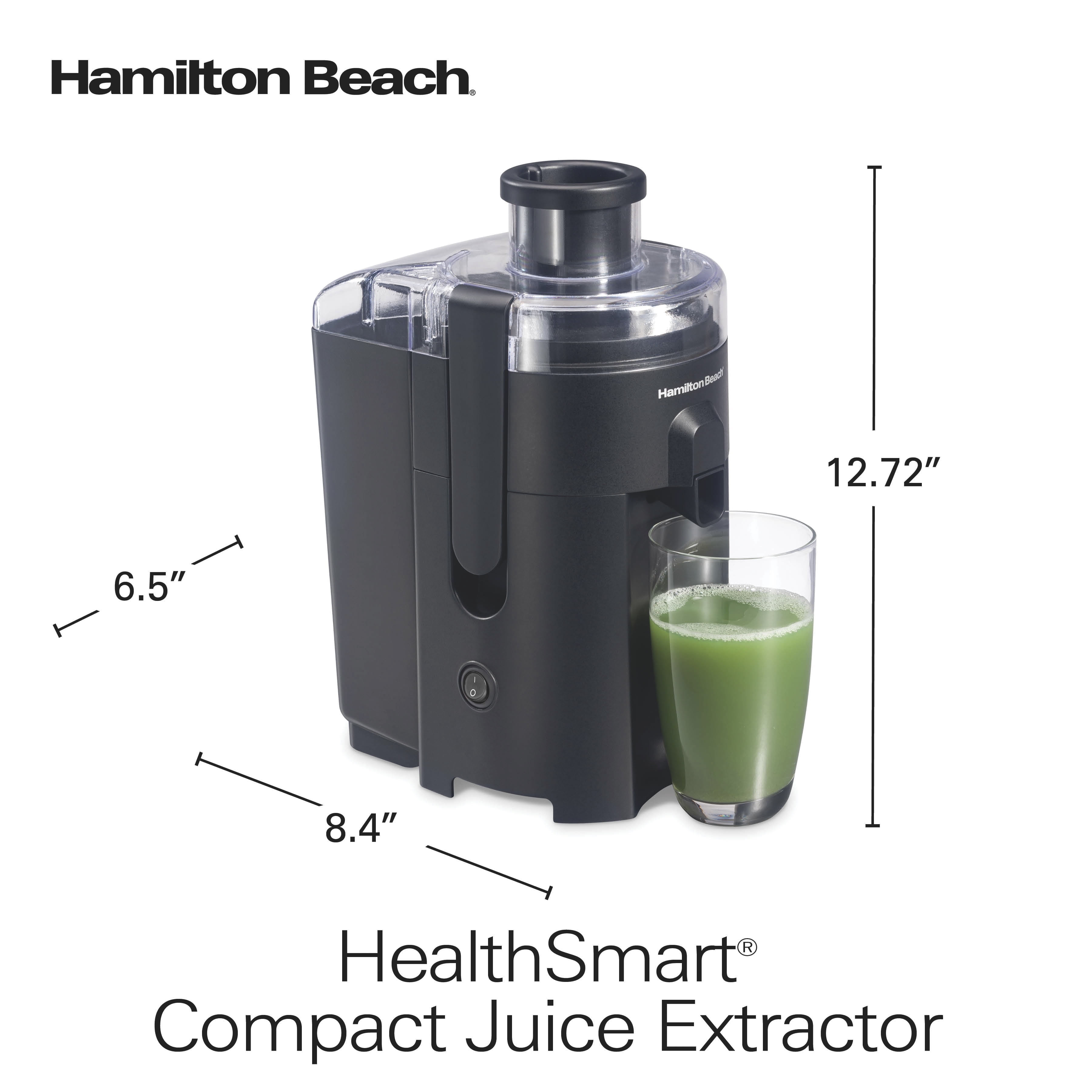 Extractor de jugo negro Hamilton Beach Health Smart - Aliss