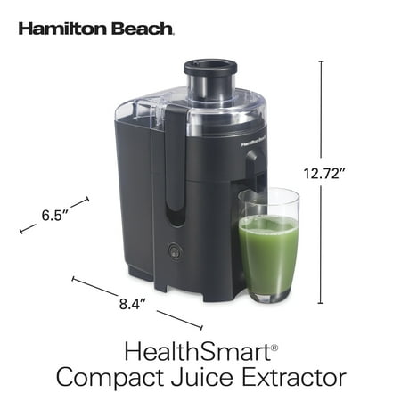 Hamilton Beach - HealthSmart Compact Juice Extractor - Black