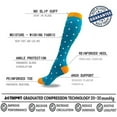 thumbnail image 5 of Fesfesfes Unisex 7 Pairs Socks Brede Calf Compressie Sports Socks, 5 of 5