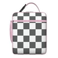 thumbnail image 4 of Retro Checkerboard Insulated Lunch Box Student Reusable Lunch Bag Lightweight Lunch Box Containers Picnic Beach, 4 of 5