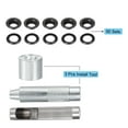 thumbnail image 2 of Grommet Tool Kit 50 Sets 1/2" Copper Grommets Eyelets with 3pcs Install Tools, 12mm Inside Dia. Dim Gray, 2 of 6