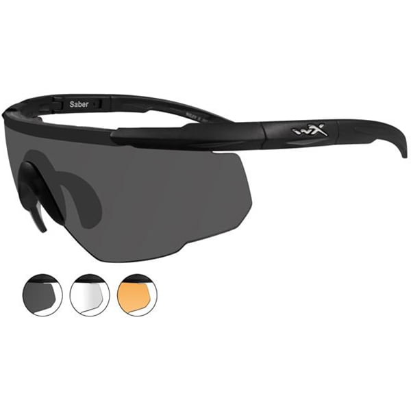 Wiley X Wiley X Saber Advanced Sunglasses, Interchangeable Grey/Clear