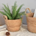 thumbnail image 4 of Woven Handheld Flower Baskets Rattan Plant Pots Plant Pots Storage Baskets Home Decoration Flower Baskets A, 4 of 7