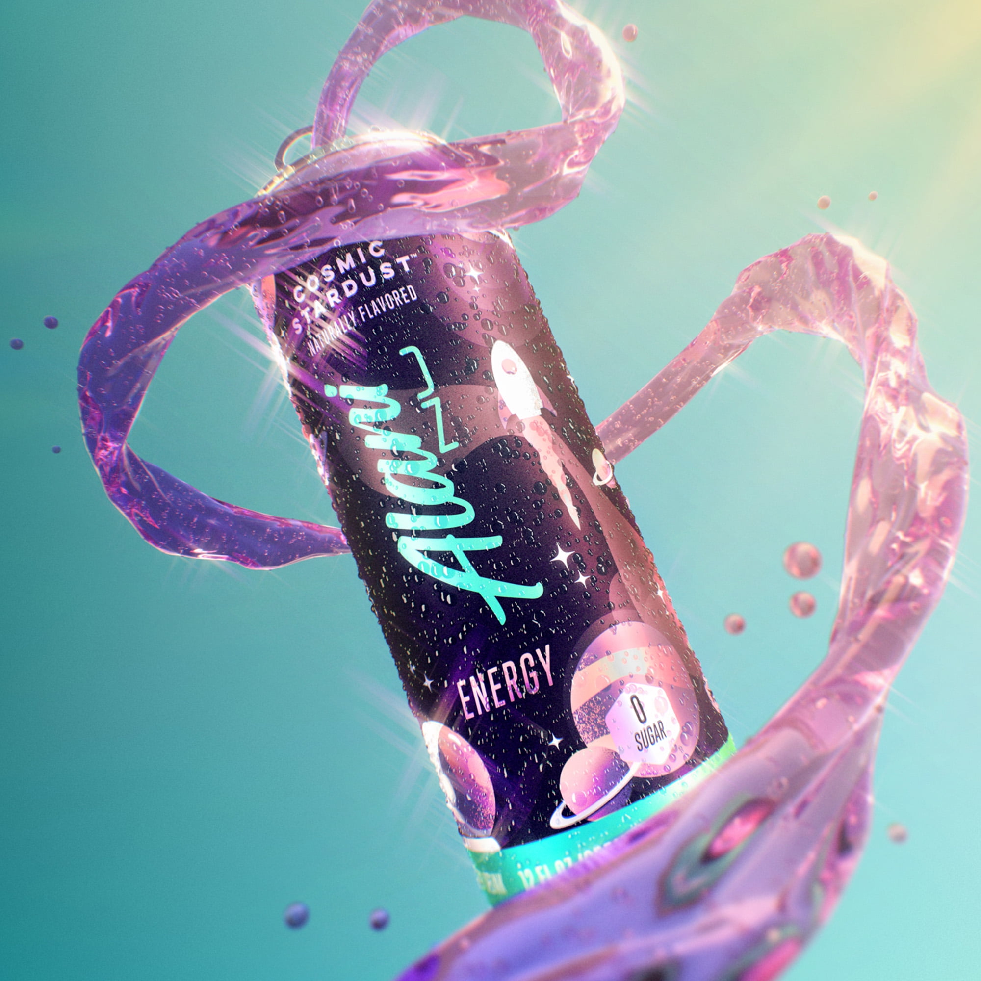 Alani Nu Sugar Free Energy Drink, Cosmic Stardust, 12 fl oz, 12 Pack, Cans, 200mg Caffeine