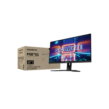 GIGABYTE - M27Q 27" LED QHD FreeSync Premium IPS Gaming Monitor with HDR (HDMI, DisplayPort, USB) - Black