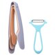 thumbnail image 1 of Sistema de la cocina para el nuevo apartamento casero, cuchillo de pelar del acero inoxidable del clip plástico de la comida 3 en 1, 1 of 5