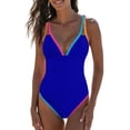 thumbnail image 1 of Traje de baño popvil de una pieza para mujer con control de barriga, 1 of 5