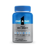 One A Day Men's 50+ Multivitamin Tablets, Multivitamins for Men, for Immune Health Support 100 Count