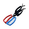 thumbnail image 1 of TFixol Compact Dual-Claw Fish Gripper - Non-Slip Fish Handling Tool for Safe Hook Removal, Small Size (210mm) - Black, Blue & Red Metal-Plastic Design, 1 of 6