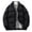 Black, variant on Women's Stand Collar Puffer Jacket, Winter Warm Windproof Ribbed Cuff Coat , Stand-Collar Puffer Jacket, Straight Warm Coat, Winter Cotton Layer White Xxl