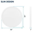 thumbnail image 3 of Luxrite 19 Inch LED Flush Mount Ceiling Light Fixture, 35W, 2200LM, 5CCT 2700K-5000K, CRI 90, Dimmable, Wet Rated, ETL, 3 of 7