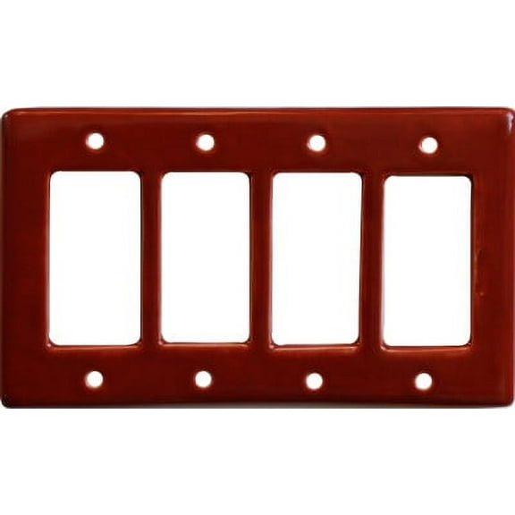 Terracotta Talavera Quadruple Decora Switch Plate