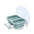 thumbnail image 3 of Dvkptbk Adult Folding Lunch Bin Silicone Folding Lunch Box Set Outdoor Camping Food Grade Lunch Box Adult Picnic Retortable Fruit C-Risper Compartment Lunch Box Storage & Organization, 3 of 8