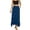 Blue, variant on ZHOGXU Elegant Midi Skirts For Womens Solid Color High Waist Flared Ruffle Hem New Clothes 2026