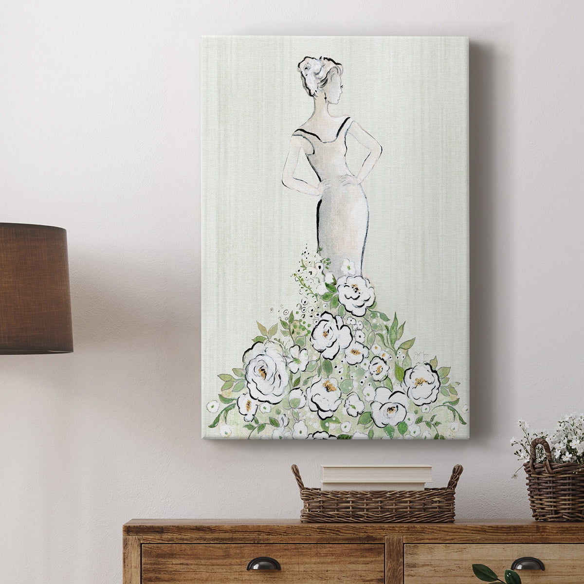 Fashion Floral Figurative Premium Gallery Wrapped Canvas - Ready to Hang