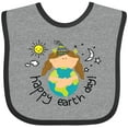 thumbnail image 3 of Inktastic Girls Happy Earth Day Girls Baby Bib, 3 of 4