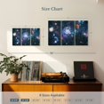 thumbnail image 3 of Elephant Stock The Great Galaxy Wall Art - Horizontal Multi Panel Canvas - Living Room Wall Decor - Astronomy & Space Multi Panel - Blue And Teal Decor - 23" x 14", 3 of 4