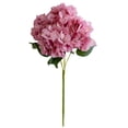 thumbnail image 2 of 1Pcs deep pink Hydrangea Artificial Flowers, 18.5In Latex Faux Real Touch Large Hydrangea Flowers with Long Stems & Leaves for Home Office Decor Wedding Party Arrangements(deep pink), 2 of 9