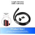 thumbnail image 3 of Car Trunk Spoiler Roof Lip Kit,3D PU Rear Trunk Lip or Roof Spoiler Sticker Bar with Carbon Fiber Pattern,Car Rear (Black), 3 of 5