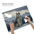 thumbnail image 2 of 1000-Piece Wooden Jigsaw Puzzle for Adults - Husky Snow Mountain Peak , Fun & Relaxing Interlocking No-Dust Puzzle for Family, Home Decor & Holiday Gifts, 2 of 7