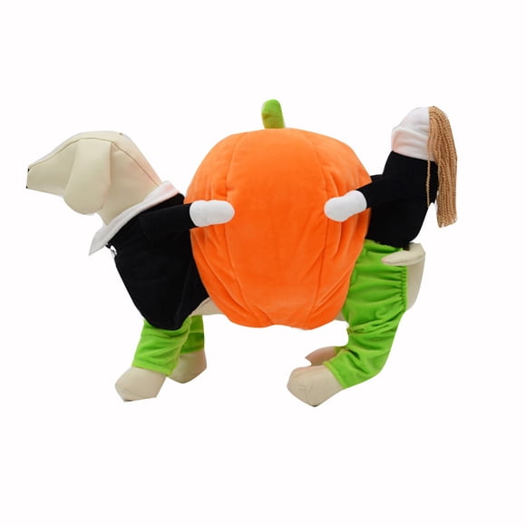 Ropa para mascotas, divertido disfraz de calabaza para cachorro, perro, gato, disfraz de calabaza, disfraz elegante, fiesta de Halloween, regalo de Navidad, talla L