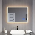 thumbnail image 3 of Anzzi Ba-Lmdfx012al 32" W X 24" H Transitional Rectangular Frameless Bathroom Wall Mirror, 3 of 13