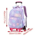 thumbnail image 5 of Stylish Rolling Bag for Student Lightweight and Long lasting School Bags Colorful Heart Print Trolley Backpack, 5 of 20