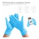 thumbnail image 4 of Guantes descartables antideslizantes Perfect Fit Guantes de Nitrilo 1000 Piezas color azul talle S en pack de 10 x 100 Guantes, 4 of 6