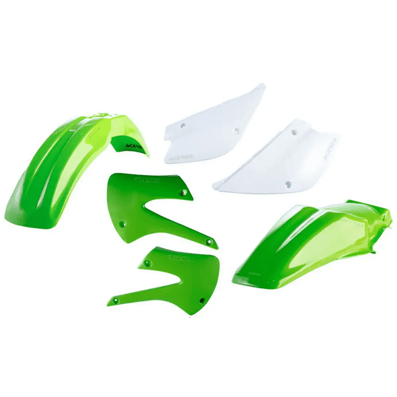 Acerbis White/Green Complete Plastic Body Kit (2041090206)