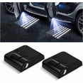 thumbnail image 1 of proyectores de logotipos para puertas de coche, luces LED inalámbricas de cortesía, sensor magnético sin agujeros, luz de bienvenida con efecto fantasma (bandera estadounidense negra), 1 of 4