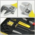 thumbnail image 5 of DNA Motoring 18Pc Yellow Pliers Wrench Tape Measure Keys Mini LED Flash Light Home Tool Kit, 5 of 5