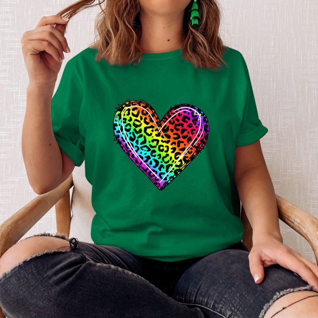 Fankiway T-Shirt Décontracté à Manches Courtes et Col Rond Imprimé Mode Carnaval pour Femmes