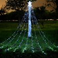 thumbnail image 4 of Birdeem Christmas Lights Outdoor Led 137.8 In, Multicolor Christmas Tree Light with Plug in Remote, 8 Modes Ip67 Water Fall Star Lights for Indoor Yard Party, 4 of 12