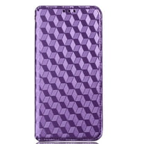 Designed for Motorola Moto G (2025) Case, PU Leather Wallet Flip Folio Case with Card Holder Slots RFID Blocking Kickstand Shockproof Anti-fall Rugged Phone Case Cover,Purple