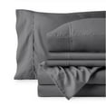 thumbnail image 3 of Bare Home Luxury Bed Sheet Set - Premium 1800 Collection - 6 Piece - Queen, Gray, 3 of 8