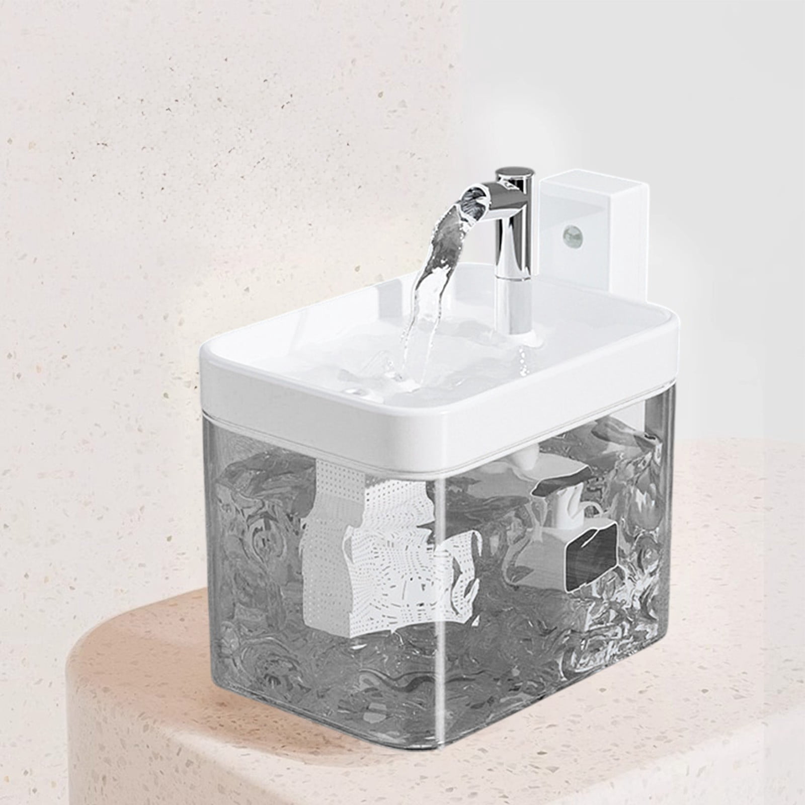 Smart Automatic Cat Water Fountain Quiet Circulation Drinking Dispenser Large Capacity Filtration System Sensor Activated Pet Hydration Bowl Easy Clean Fresh Water Supply