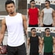 thumbnail image 1 of Camisetas deportivas para hombre, chaleco para correr, entrenamiento en el gimnasio, entrenamiento físico, baloncesto, 1 of 8