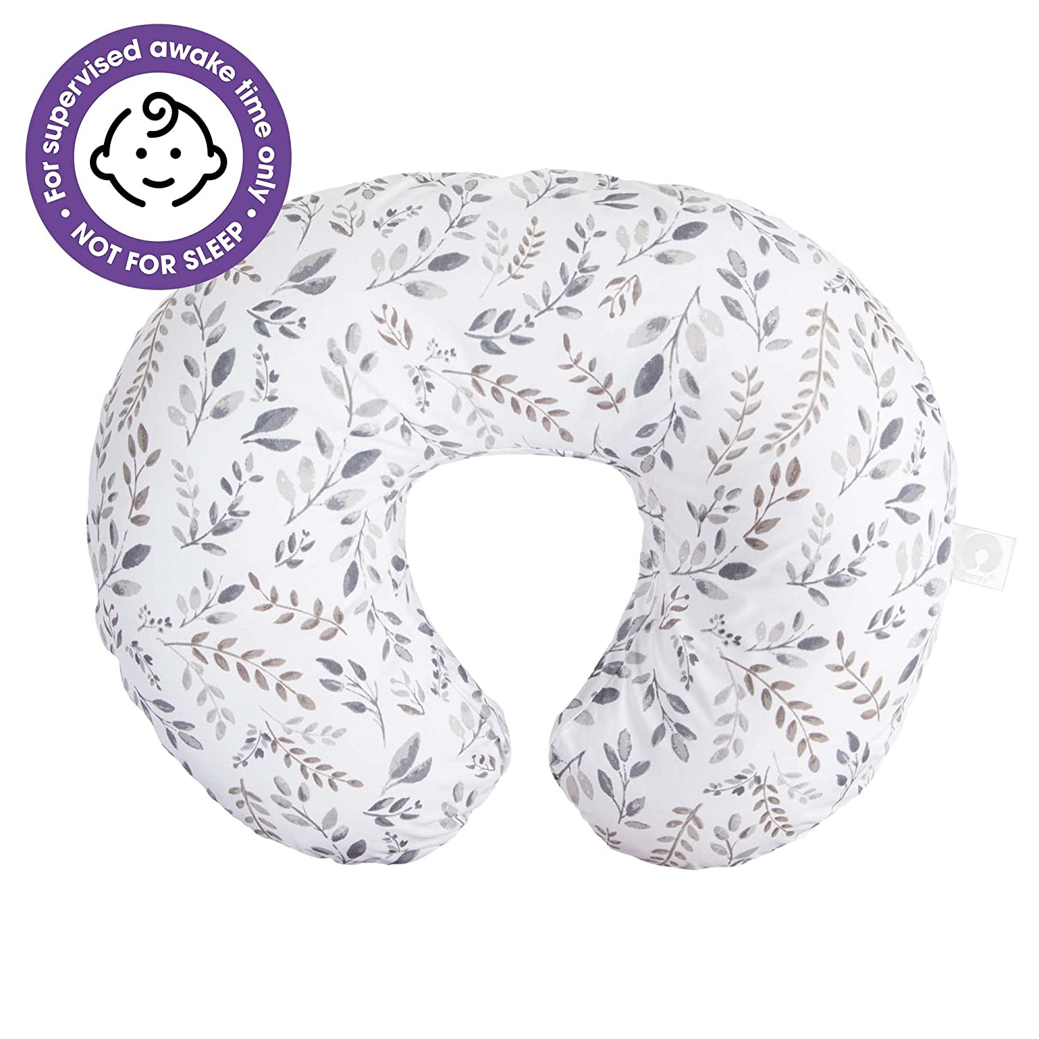 Boppy Nursing Pillow Original Support, Gray Taupe Leaves, Ergonomic Nursing Essentials for Bottle and Breastfeeding, Firm Fiber Fill, with Removable Nursing Pillow Cover, Machine Washable - image 5 of 7