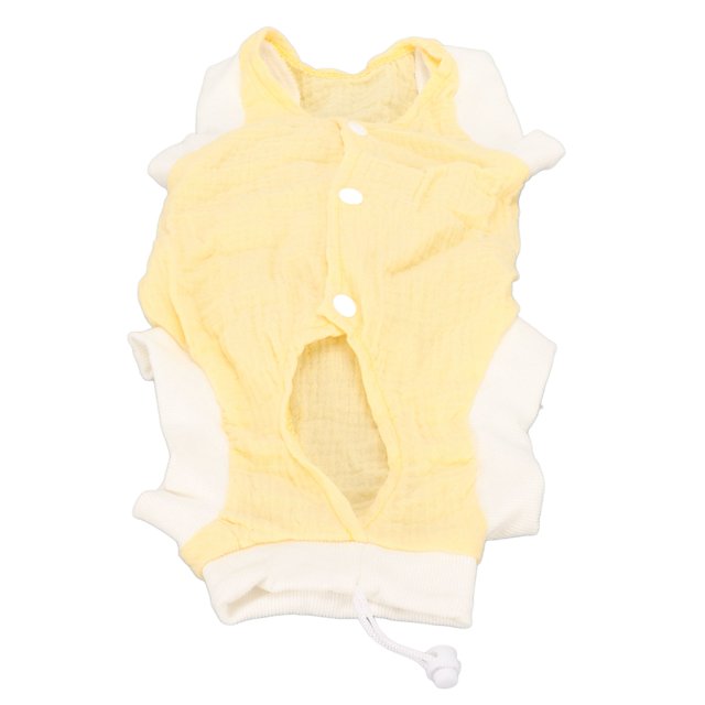Combinaison de Récupération pour Chat, Bandage de Récupération pour Chat, Prévention de la Transpiration, Protection des Plaies Absorbante pour Chats Bleu, Jaune