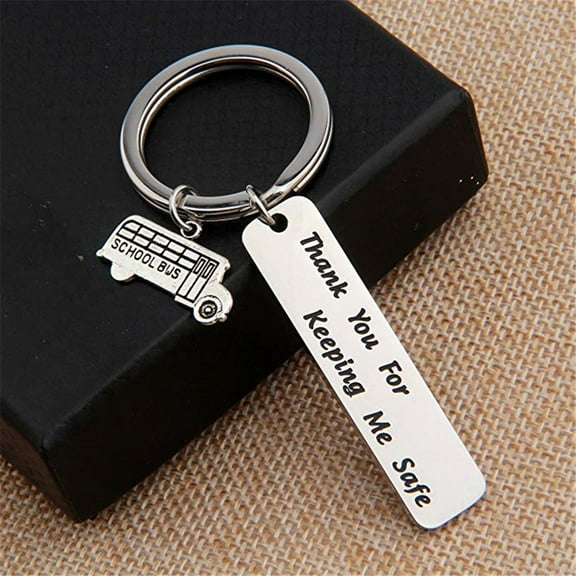 Bueautybox School Bus Driver Keychain Bus Driver Gift End of Year Gift Thank You Gifts for Driver, Back to School Gift