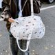 thumbnail image 4 of Bolso Mano Acolchado para Mujer Con Asa Superior Hombro Entramado Diamantes Multibolsillos Gran Capacidad, 4 of 9