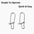 thumbnail image 3 of BE-TOOL 400Pcs Fishing Snap Clips Steel Duo Lock Snaps Swivel for Saltwater Freshwater Tackle Lures Connector, 3 of 7