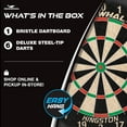 thumbnail image 3 of Narwhal Kingston Official Size Bristle Dartboard with 6 Steel Tip Darts, 3 of 8