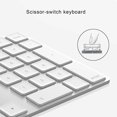 thumbnail image 4 of Teclado numérico Bluetooth con teclas, teclado numérico de aleación de aluminio para computadora portátil, 4 of 4