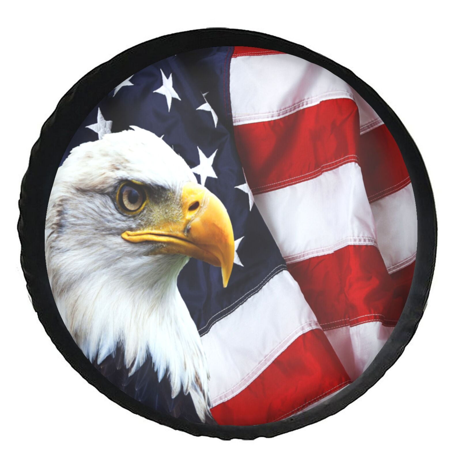 KAKALAD American flag eagle Spare Tire Cover Wheel Protectors