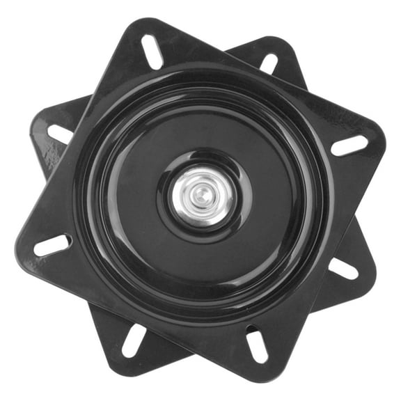 WEUVEB Black Metal Swivel Mechanism for Home Furniture Replacement, Quiet Rotation, and Smooth