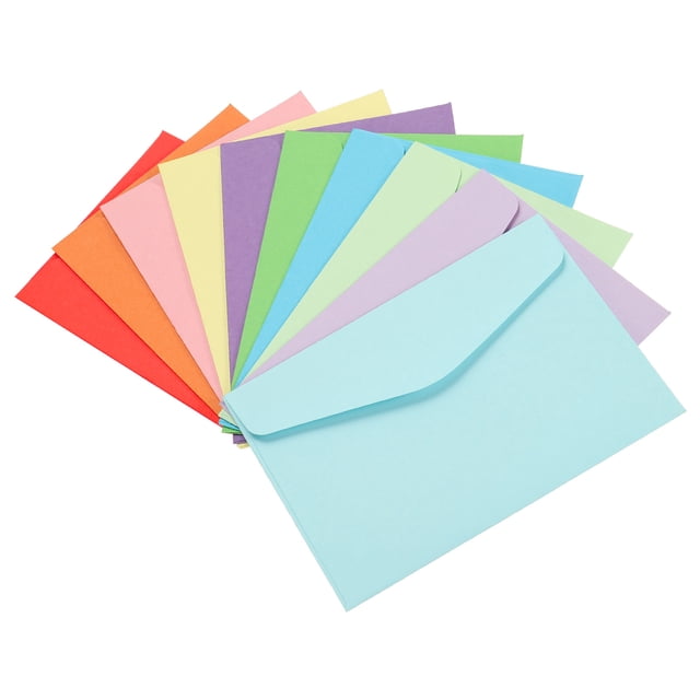 Mini Sobres, 100 Paquetes Papel En Blanco Pequeños Artículos Almacenamiento Negocios Tarjeta Soporte para Fiesta