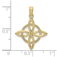 thumbnail image 2 of 10k Solid Yellow Gold Small Celtic Eternity Knot Charm 21.6mm Long Pendant Necklace for Women, 2 of 2