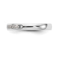 thumbnail image 3 of Solid 14K White Gold Eleven Stone Diamond Channel Set Wedding Band Ring Size 6.5 (.22 cttw.), 3 of 8